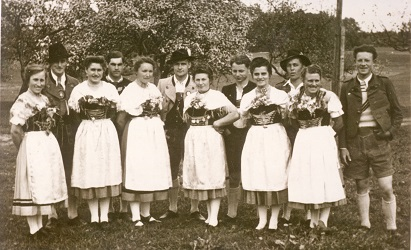 Teil der Aktiven bei Wiederbeginn 1947 aktive1947k